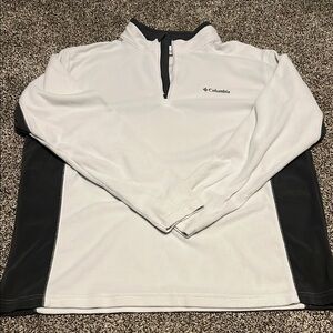 Columbia Black and Gray Half-Zip Pullover